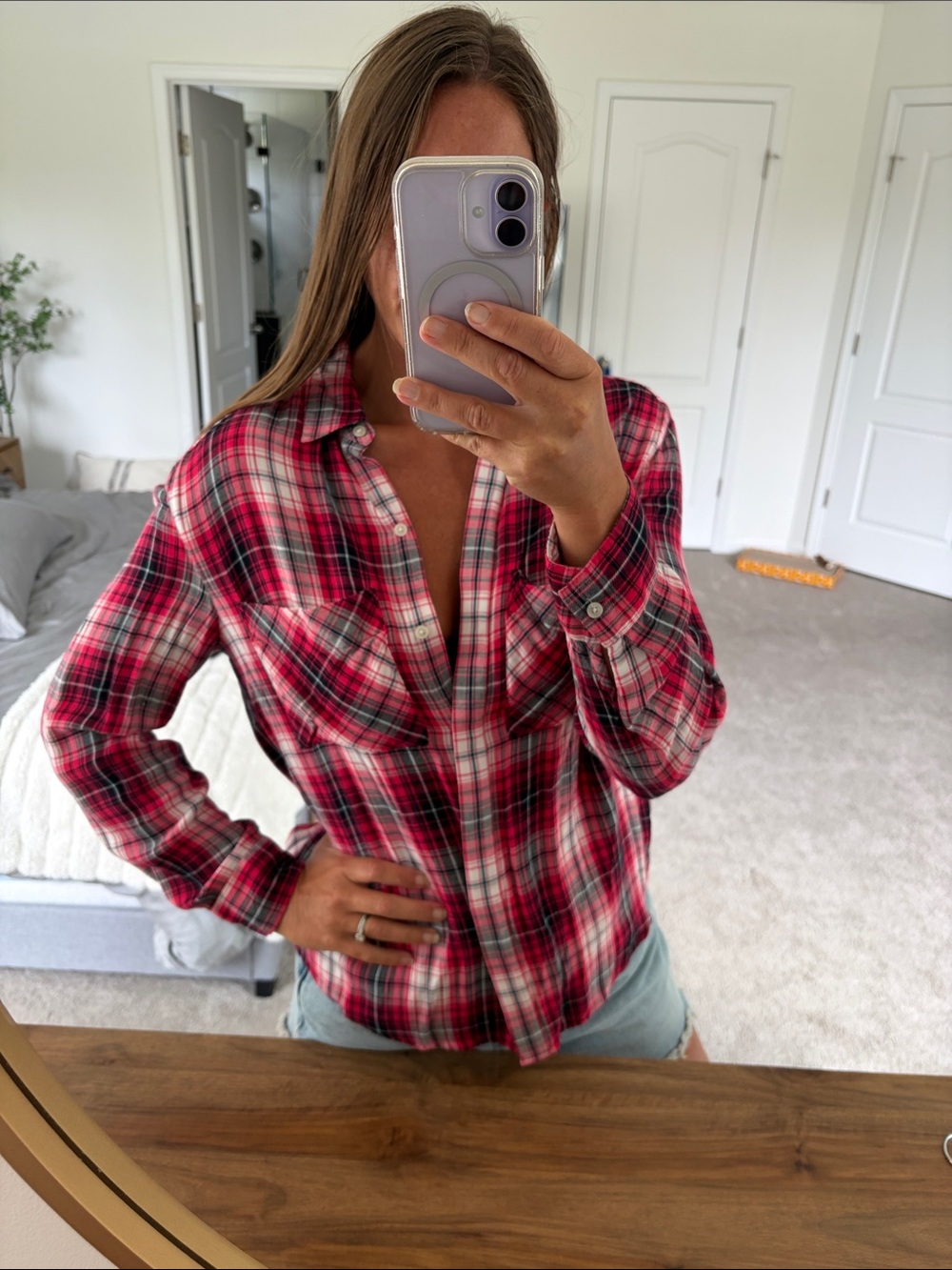 Plaid button down - Picture 2 of 4